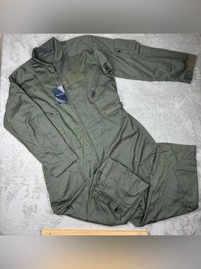 Propper® Poly Cotton Twill 27/P Flyers Coverall F51186 Green Flight Suit NEW XL